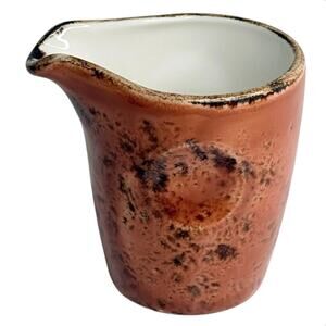 Steelite Ceramic Craft Pourer 3oz Terracotta Taster Pitcher England Thumb Dimple